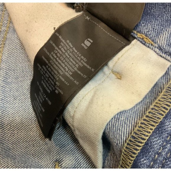 G-Star RAW Men's US 30(31)x30(29) Blue Deconstructed 3D Low Tapered Jeans - Picture 10 of 10